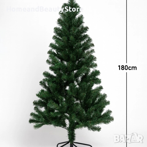 Коледна елха с естествен вид и лесен монтаж - 180см
