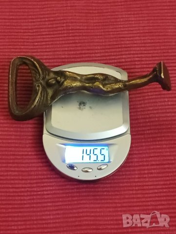 Стара месингова отварячка женско тяло. , снимка 5 - Други ценни предмети - 44432452