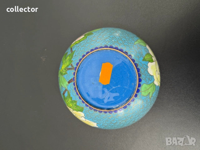 Китайски пепелник от клоазон, цветен, като нов. №7608, снимка 7 - Антикварни и старинни предмети - 52373822