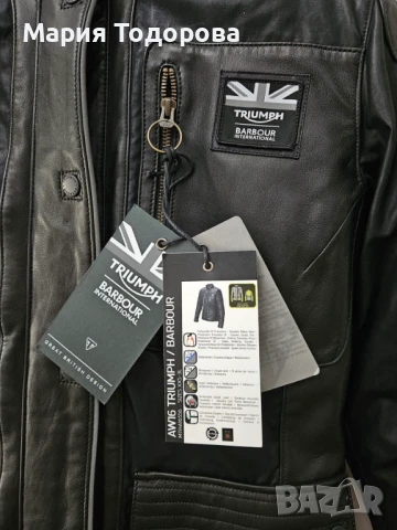 НОВО дамско кожено мото яке TRIUMPH Размери: XS, S, снимка 4 - Аксесоари и консумативи - 51090328