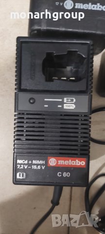 Винтоверт Metabo + Зарядно и 2 броя батерий, снимка 2 - Винтоверти - 41390154