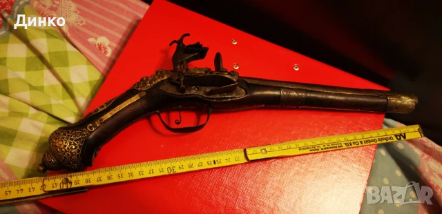 Османски кремъчен пищов 19век оригинал. 