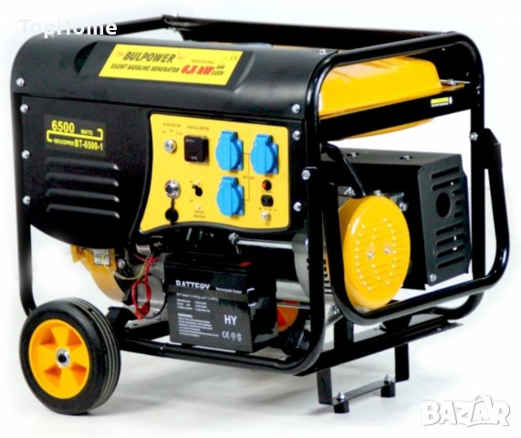 Генератор за ток 6.5KW BR PROFESSIONAL Монофазен С Вградена Автоматика БЕНЗИН-ГАЗ, снимка 2 - Генератори - 41466121