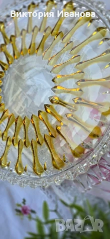 Поднос от кристално стъкло 