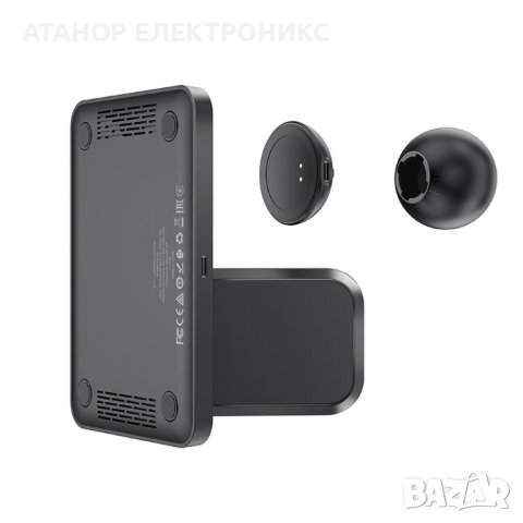  Безжична зарядна станция Ultra-Charge (CW33) HOCO - MagSafe с кабел Type-C, 15W - Черна, снимка 3 - Аксесоари за Apple - 44309979