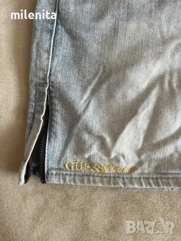 Къса оригинална дънкова пола на Guess/Гес-26номер, снимка 8 - Поли - 50296268