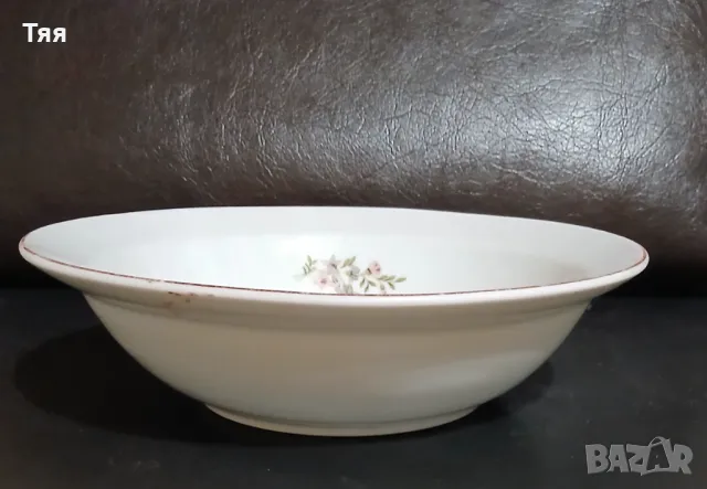 Порцеланова купа с Розова незабравка , снимка 3 - Чинии - 48384022