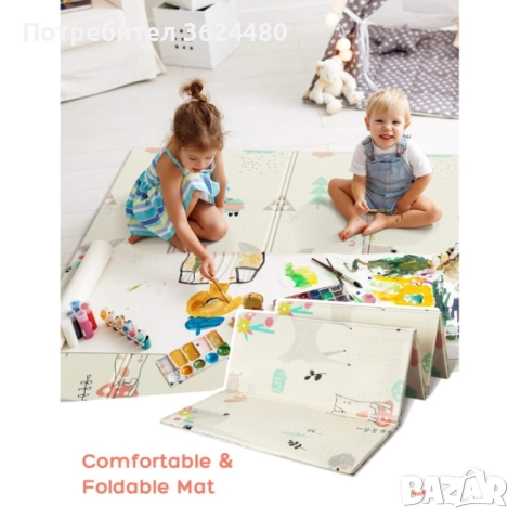 Сгъваемо шарено килимче 3886 ПАНДИ И СЪРНИЧКИ, снимка 10 - Други - 52773738