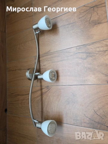 Осветително тяло за таван или стена в комплект с LED крушки Е14, снимка 4 - Лампи за таван - 52540001