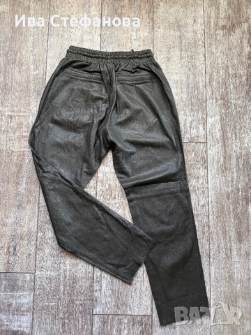 Нови висока талия разкошни мека кожа кожени дълги елегантни ежедневни панталони , снимка 2 - Панталони - 52486222