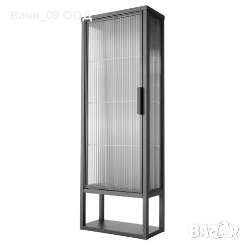 Стоманен шкаф за баня със стъклена врата
