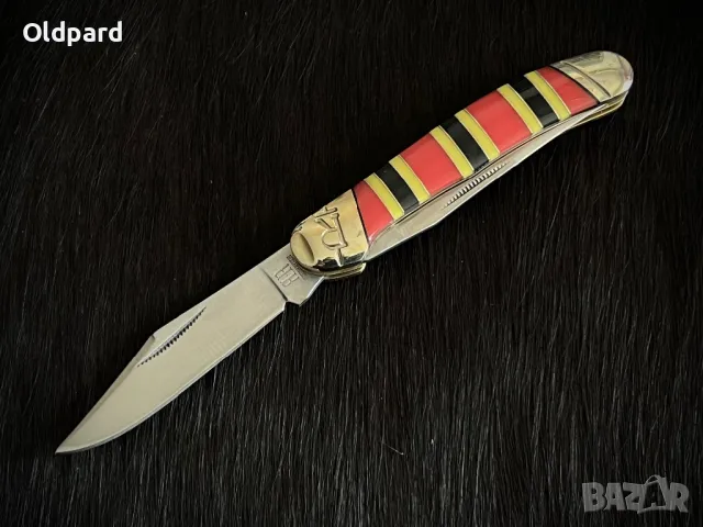 Висококачествен колекционерски джобен сгъваем нож Copperhead Coral Snake (RR2280), снимка 2 - Ножове - 48643024