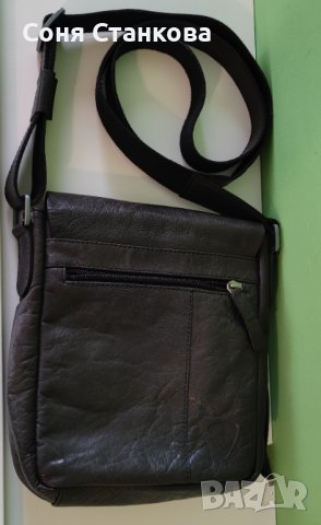 STRELLSON - Мъжкa чантa за през рамо - естествена кожа, снимка 8 - Чанти - 42115160