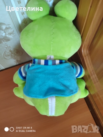 Плюшена жаба разказвач на приказки, снимка 2 - Плюшени играчки - 51462301