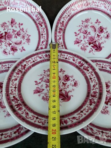 5 броя красиви баварски чинии (среден размер), снимка 3 - Чинии - 35919967