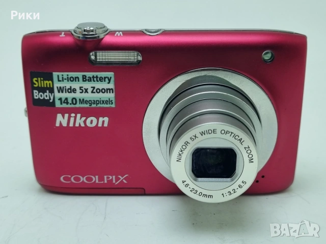 Nikon COOLPIX S2600 14.0 MP Digital Camera - Red, снимка 4 - Фотоапарати - 53804725