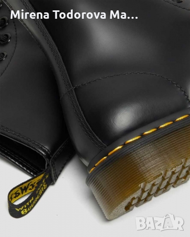 Дамски ботуши от гладка кожа DR MARTENS 42 номер, снимка 2 - Дамски ботуши - 36078092