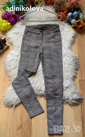 Кариран панталон тип клин , снимка 1