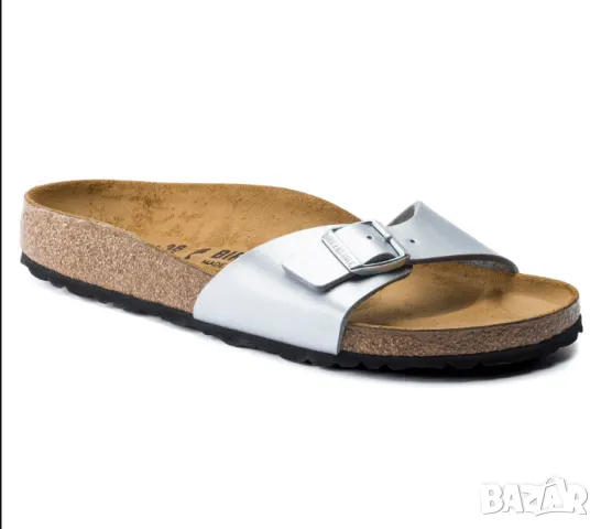 Birkenstock Madrid Birko номер 40 -Flor Sandals - Regular - Silver , снимка 2 - Сандали - 50169646