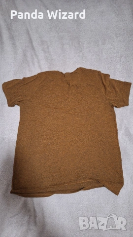 Жълто-кафява тениска UP2 Fashion – размер L, снимка 2 - Тениски - 53660749