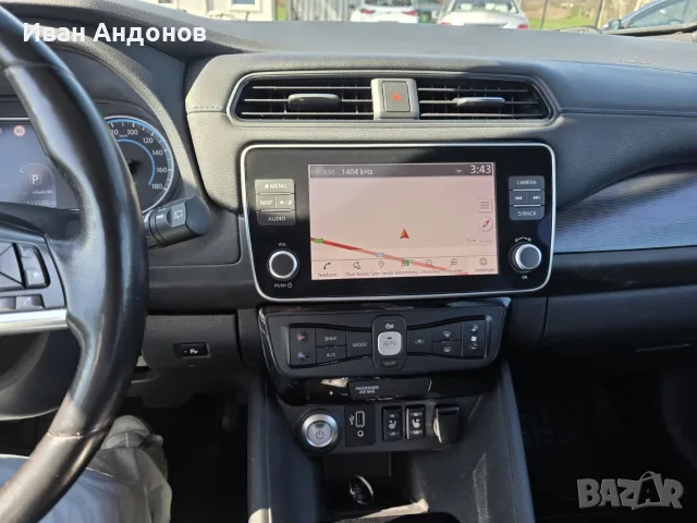 Nissan Leaf Термопомпа, 360* камери, всички защити, 100% бат.като новa, снимка 9 - Автомобили и джипове - 56345981