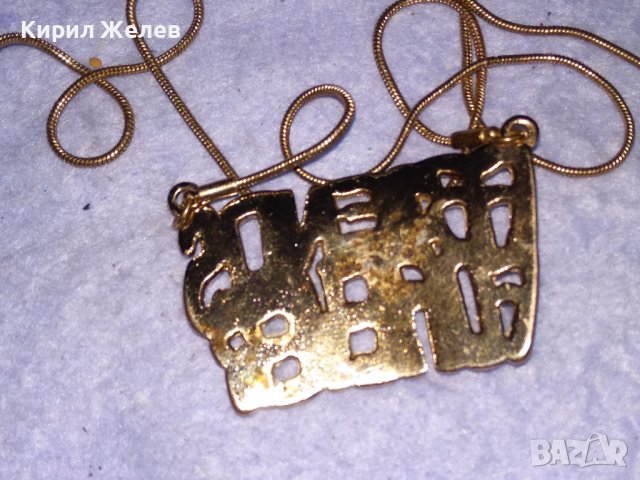 FRIENDS FOREVER МЕДЕН с ЛЪСКАВА ПОЗЛАТА МАРКОВ ФЕШЪН МЕДАЛЬОН КОЛИЕ на ZARA 38678, снимка 7 - Колиета, медальони, синджири - 41682326