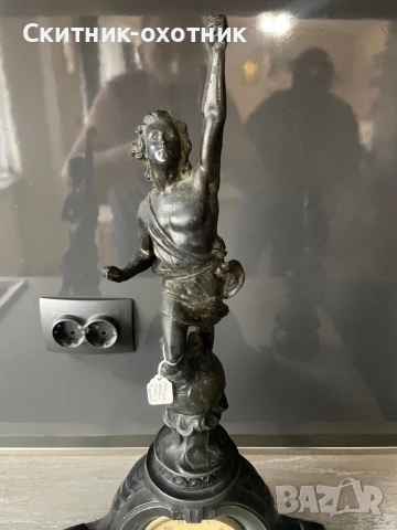 Антикварен каминен часовник, снимка 5 - Антикварни и старинни предмети - 53230434