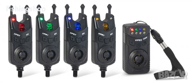 Комплект сигнализатори с охрана и лампа - ANACONDA Vipex RS Profi Set 4+1+TL+BW, снимка 6 - Такъми - 36009976