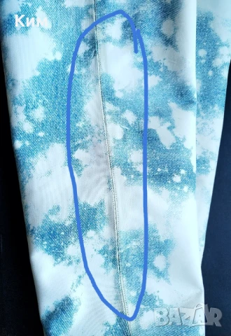 Високи ботуши By Far Stevie 99 принт небе облаци изтъркан деним , снимка 14 - Дамски ботуши - 50566913