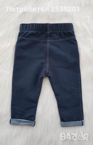 Детски клин имитиращ дънки 9-12 месеца, снимка 3 - Панталони и долнища за бебе - 50744141