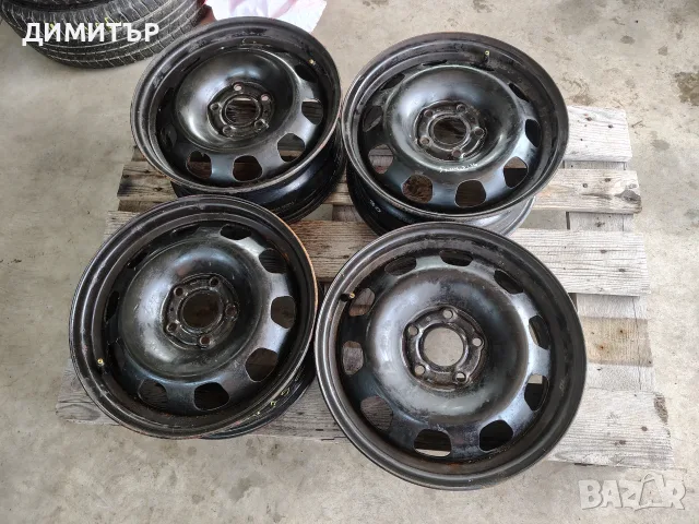 4бр.Железни джанти 16ки за DACIA Duster 5x114.3 6.5j центр.отвор 66.1