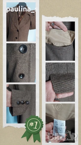 Два броя палто / "Erich Fend", "Bogner" Pure wool and cashmere / Дамско палто от вълна и кашмир , снимка 14 - Палта, манта - 49165864