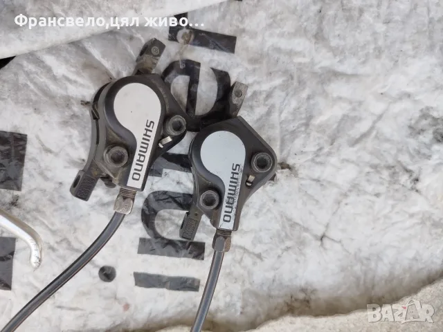 Хидравлични спирачки за велосипед колело свалени от 29 цола Shimano , снимка 2 - Части за велосипеди - 56075300