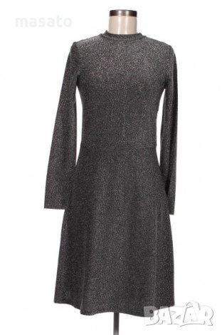 Saint Tropez - сива лъскава рокля, снимка 4 - Рокли - 39894512