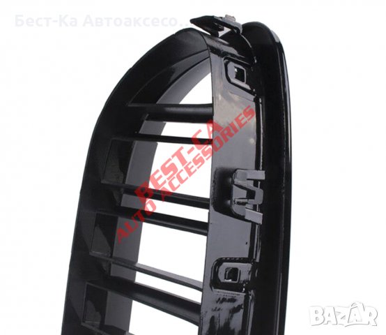 Черни двойни бъбреци пиано лак БМВ BMW 5-та серия F10 F11 2010 - 2016, снимка 7 - Аксесоари и консумативи - 33829483