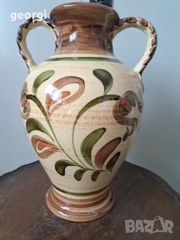 голяма немска керамична кана, ваза, снимка 2 - Вази - 49034065