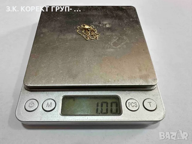 Златна гривна 14К – 1 гр., снимка 2 - Гривни - 55950651