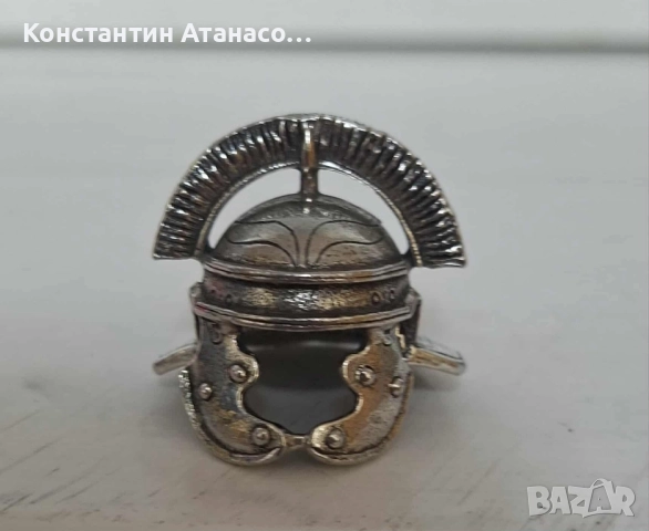 Vintage малък колекционерски метален шлем, снимка 8 - Колекции - 51570726