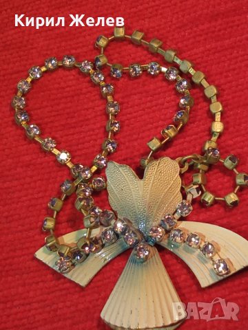 Златисто дизайнерско арт колие с много аметистчета 8405, снимка 2 - Колиета, медальони, синджири - 31403532