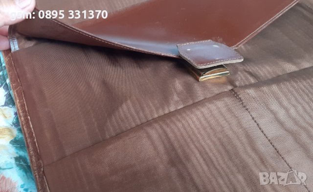 голяма, красива, кожена, стара папка за документи и др. с кон, голям формат, снимка 7 - Антикварни и старинни предмети - 41947479