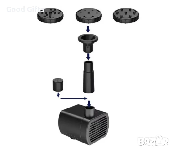Соларен градински фонтан с филтър помпа, снимка 6 - Напояване - 51059771