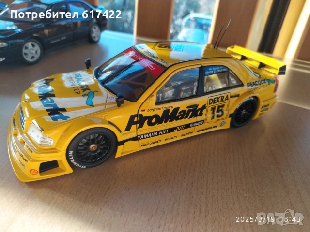 1:18 Метален модел на MERCEDES C-Klass DTM Team AMG - UT models / Minichamps, снимка 11 - Колекции - 53142144