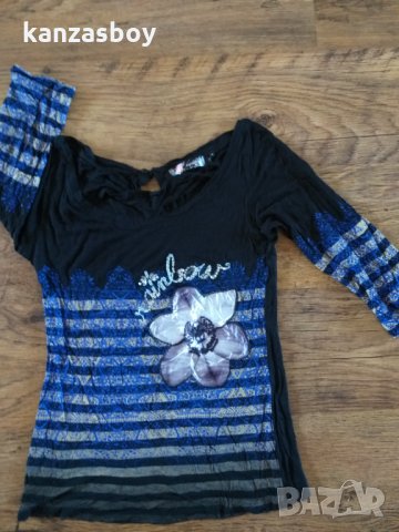 desigual - страхотна дамска блуза , снимка 3 - Блузи с дълъг ръкав и пуловери - 35848029