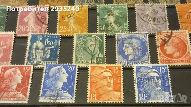 Стари марки Франция, снимка 3 - Филателия - 48263707