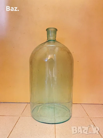 Стъклена дамаджана   около  20л, снимка 4 - Антикварни и старинни предмети - 51068127