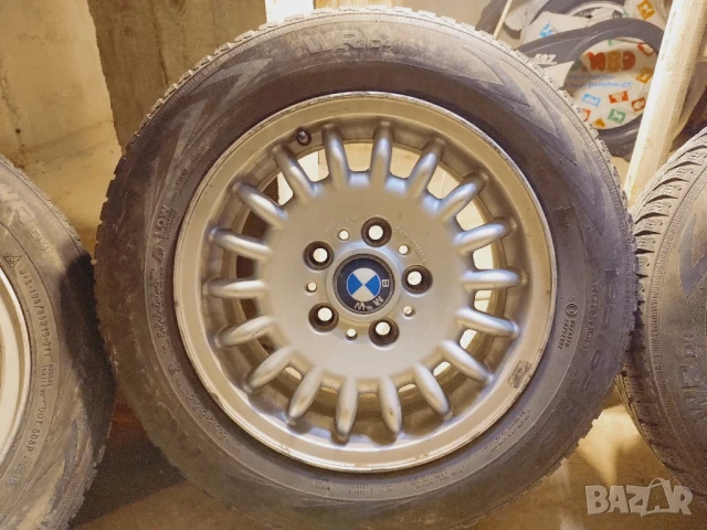 Джанти с гуми БМВ е36 бирени капачки, снимка 5 - Гуми и джанти - 50565262