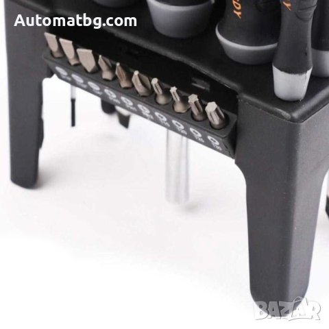 Комплект отвертки Automat, Със стойка, 21бр, снимка 5 - Аксесоари и консумативи - 41845588