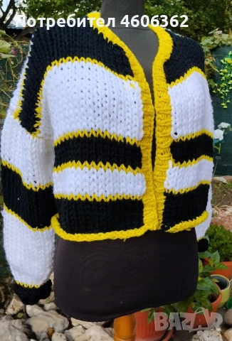 ръчно изплетена жилетка , снимка 7 - Жилетки - 52117126