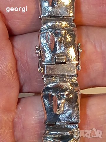 Дизайнерска сребърна гривна , снимка 7 - Гривни - 39628025