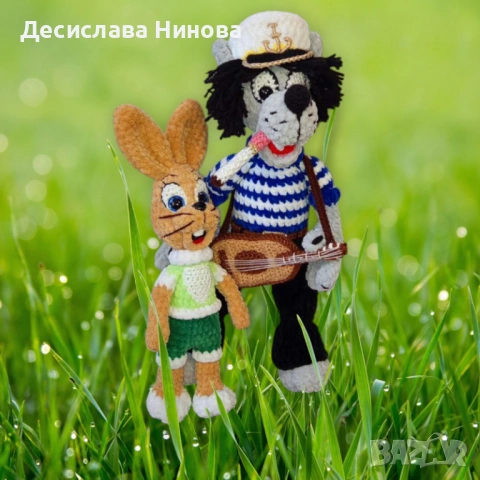 Вълкът от"Ну погоди"-ръчна изработка, снимка 6 - Плюшени играчки - 36918136